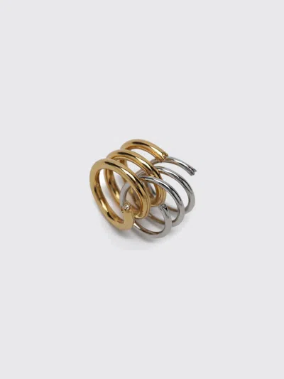 Panconesi Spiral Ring In Gold And Silver Tone In Neutral
