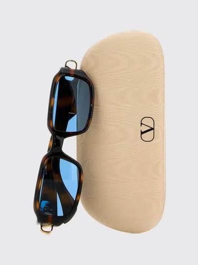 Valentino Eyewear Rectangular Frame Sunglasses In Brown