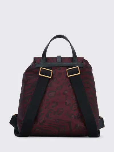 Pinko Patterned-flap Lambskin Backpack In White