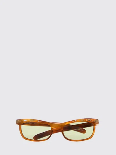 Valentino Brown Rectangular Sunglasses In Neutral