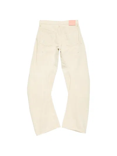 Acne Studios Paint-splatter Distressed Jeans In Neutral