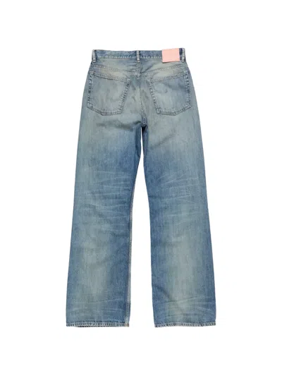 Acne Studios Distressed Regular-fit Jeans In Blue