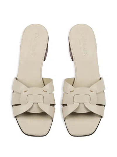 Doucal's Interwoven Leather Sandals In Multi
