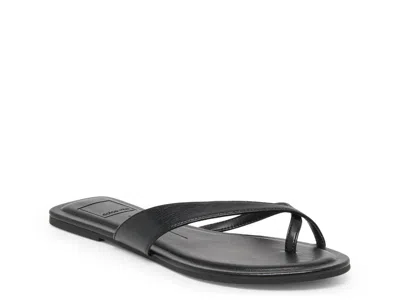 Dolce Vita Lenex Toe Loop Sandal In Black