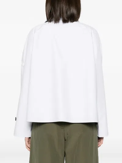 Save The Duck Curt Tabardo Double-breasted Coat In White