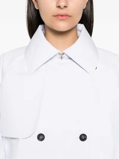 Save The Duck Curt Tabardo Double-breasted Coat In White