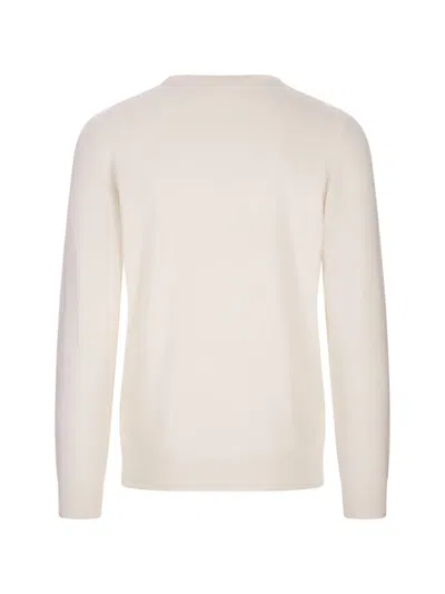 Fedeli Long-sleeved Sweater In White