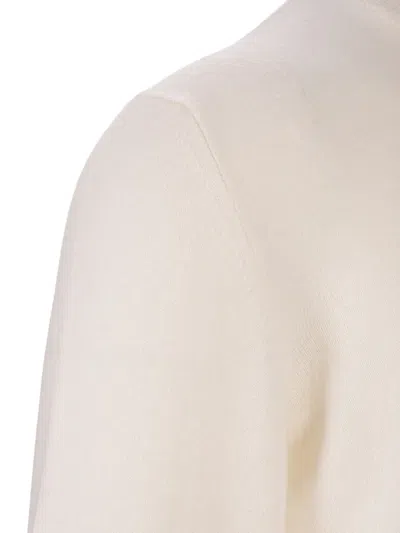 Fedeli Long-sleeved Sweater In White