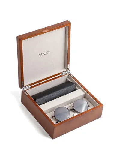 Matsuda Round-frame Side-shield Sunglasses In Multi