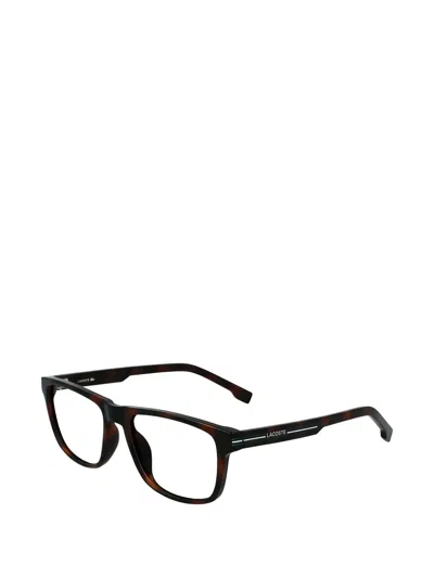 Lacoste Square-frame Glasses In Gray