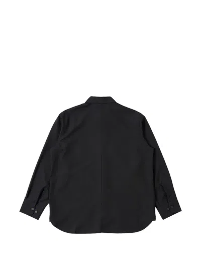 Universal Works Patch-pocket Overshirt In Black