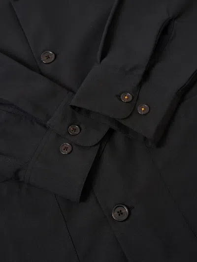 Universal Works Patch-pocket Overshirt In Black
