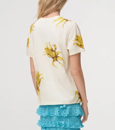 Loewe Printed Beaded T-shirt In White