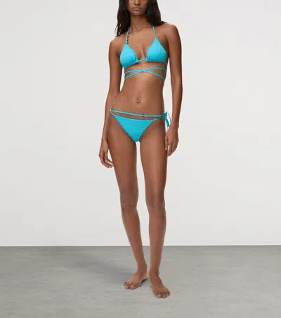 Loewe Bikini Bottom In Technical Jersey In Blue