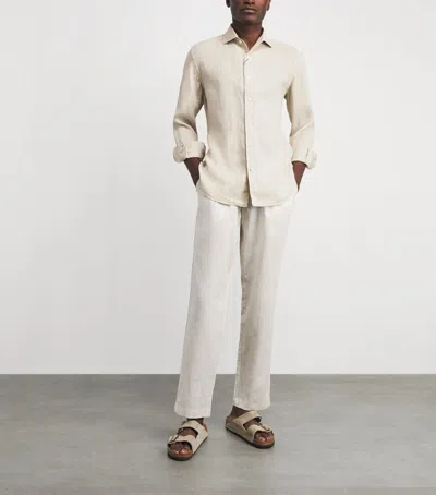Corneliani Linen Shirt In White
