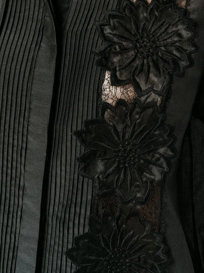 Rochas Flower Appliqué Sleeveless Shirt