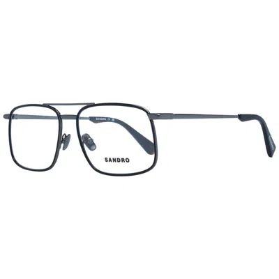 Sandro Gray Men Optical Frames In Black