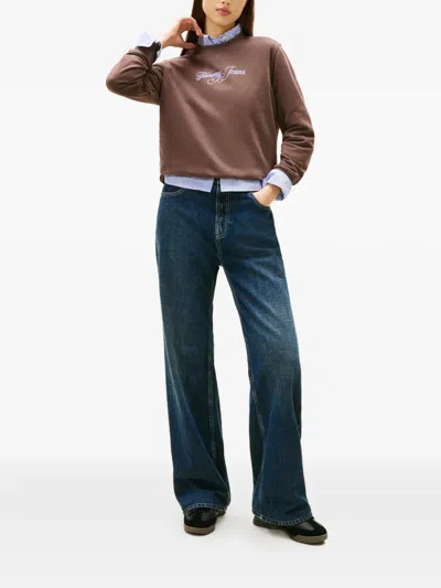Tommy Jeans ロゴ スウェットシャツ In Brown