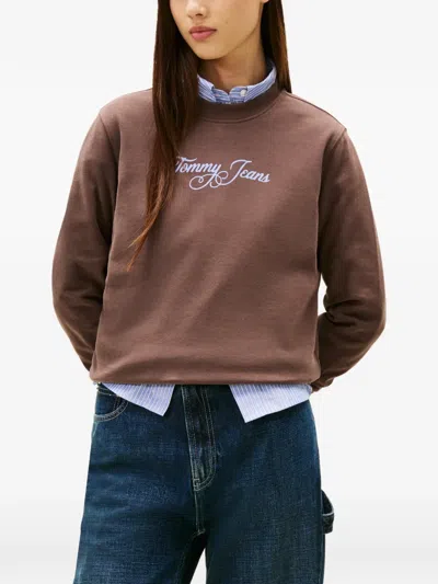 Tommy Jeans ロゴ スウェットシャツ In Brown