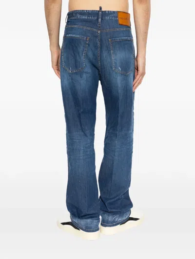 Dsquared2 Distressed-effect Jeans In Blue