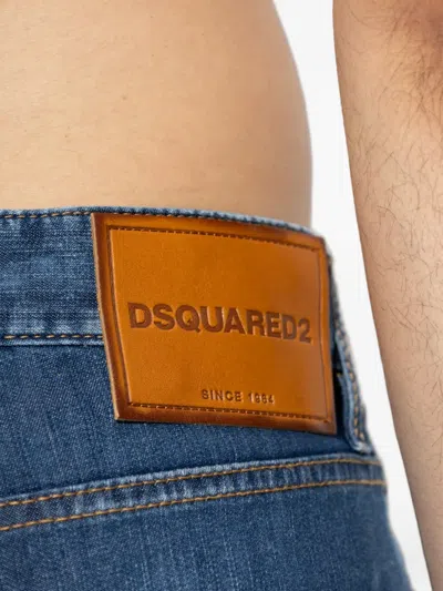 Dsquared2 Distressed-effect Jeans In Blue