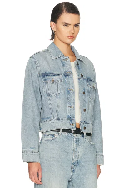 Essentials Long-sleeved Denim Jacket In Blue