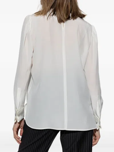 Max Mara Silk Blouse In White