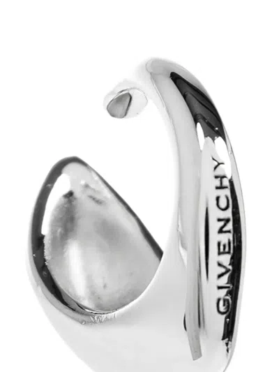 Givenchy Brass Ear Cuffs In Gray