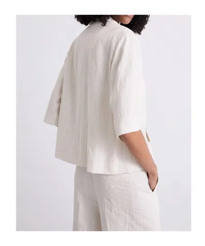 Marella Double-breasted Jacket In White