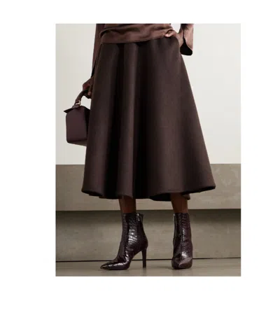 Jimmy Choo Croc-embossed Leather Ankle Boots With Pointed Toe In Brown
