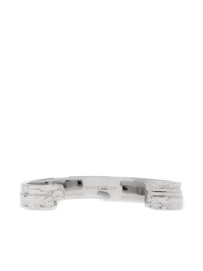 Givenchy Textured Bracelet In Silver