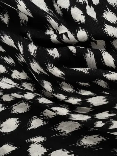 Givenchy Abstract-pattern Scarf In Black