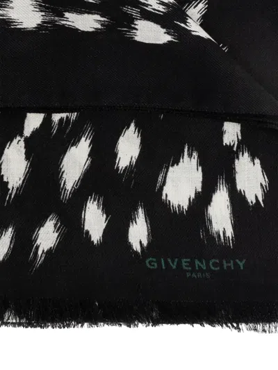 Givenchy Abstract-pattern Scarf In Black