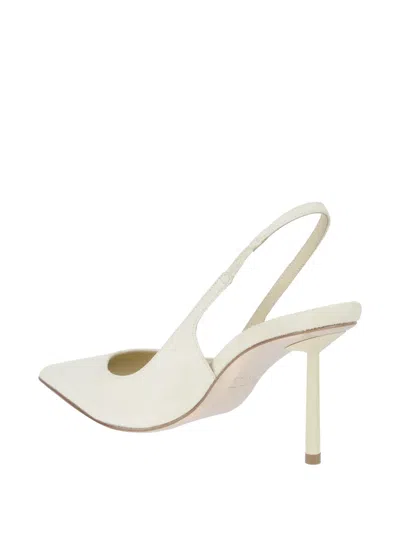 Le Silla Pointed-toe Slingback Pumps In White