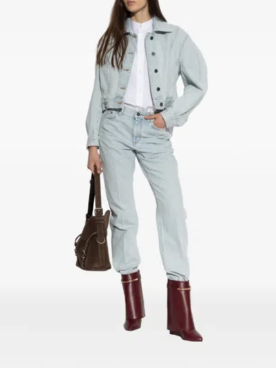 Givenchy Light-blue Denim Trousers In Blue