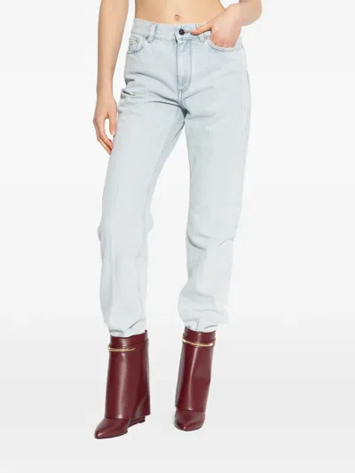 Givenchy Light-blue Denim Trousers In Blue