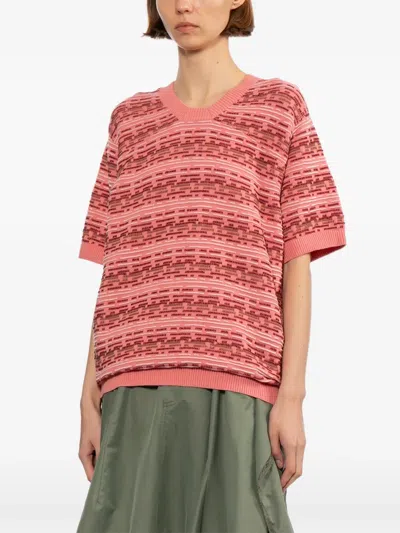 Ader Error Patterned Short-sleeves Top In Multi