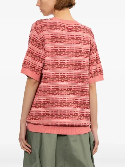 Ader Error Patterned Short-sleeves Top In Multi