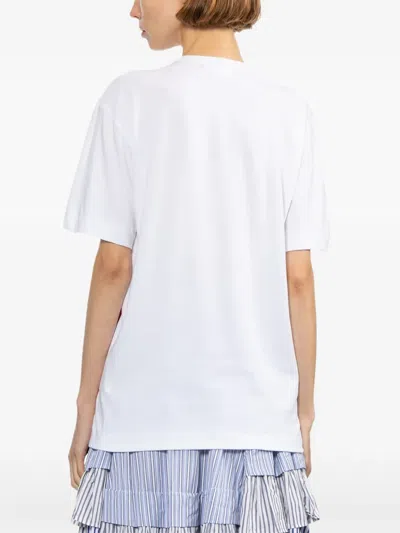 Comme Des Garçons Printed T-shirt In White