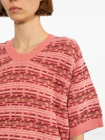 Ader Error Patterned Short-sleeves Top In Multi