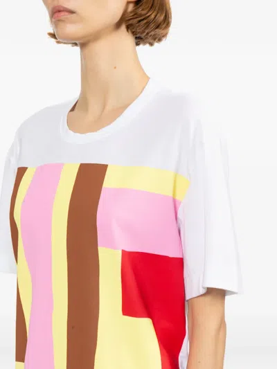 Comme Des Garçons Printed T-shirt In White