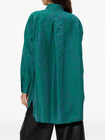 Max Mara Bird Button-up Shirt In Multi