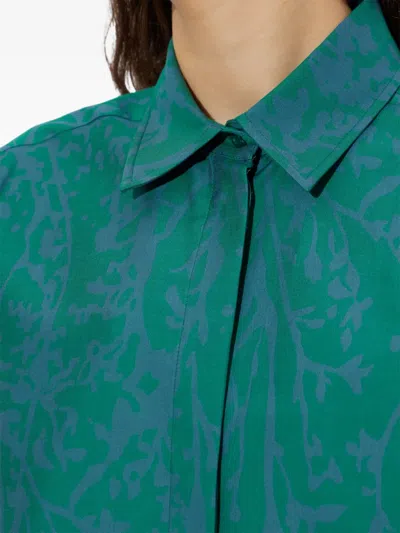 Max Mara Bird Button-up Shirt In Multi