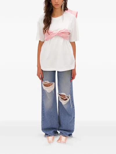 Area Taffeta-knot T-shirt In Multi