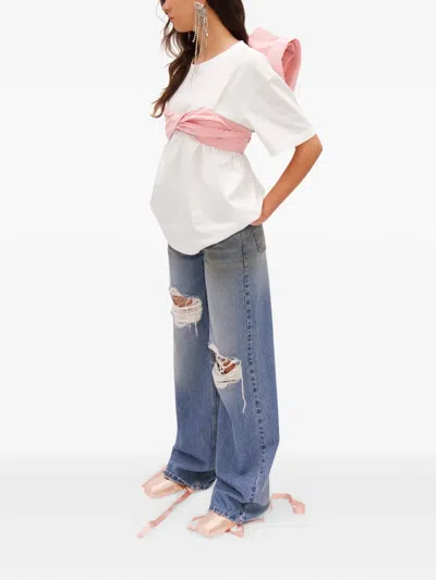 Area Taffeta-knot T-shirt In Multi
