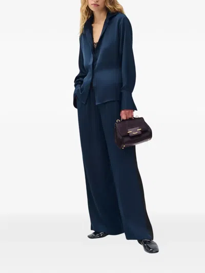 Rag & Bone Button Front Camisole Blouse In Blue