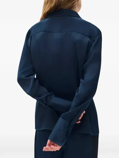 Rag & Bone Button Front Camisole Blouse In Blue