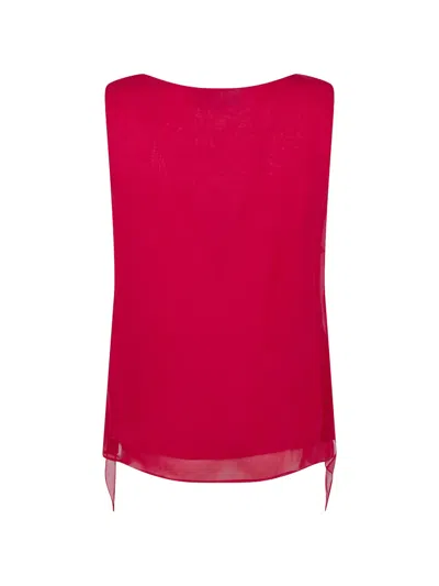 Blugirl Ruffled Silk Top In Multi