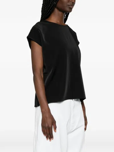 Samsoe & Samsoe Sahoy Round-neck Top In Black