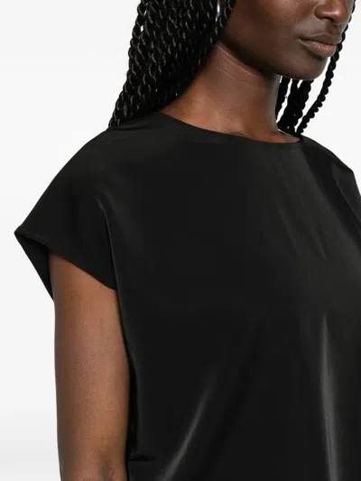 Samsoe & Samsoe Sahoy Round-neck Top In Black